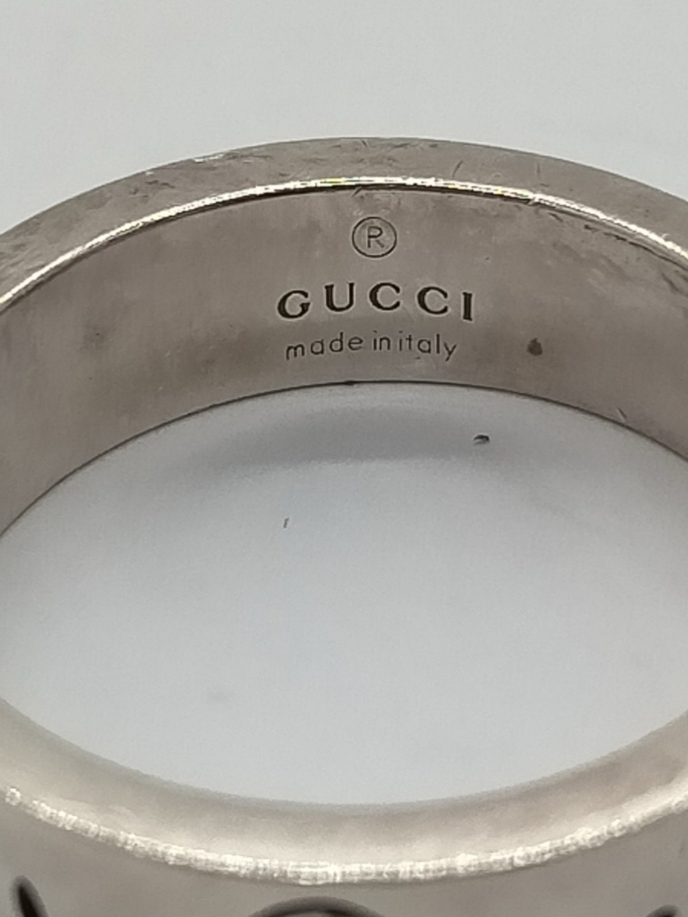 Gucci Sterling Silver Ring size 20 - Picture 4 of 6